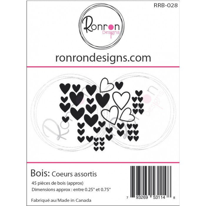 Bois: Coeurs Assortis