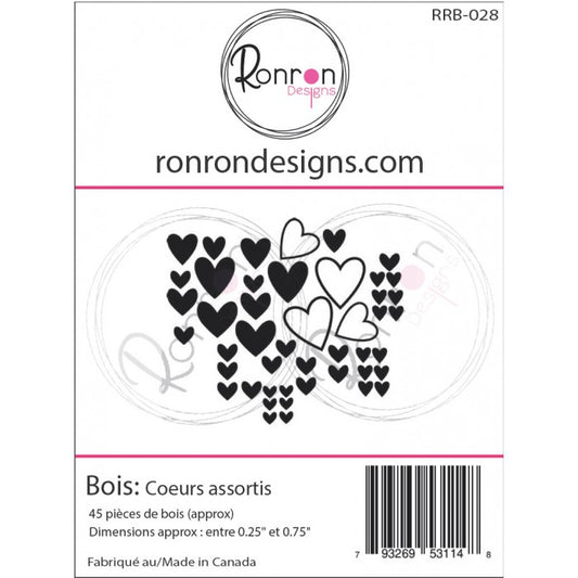 Bois: Coeurs Assortis