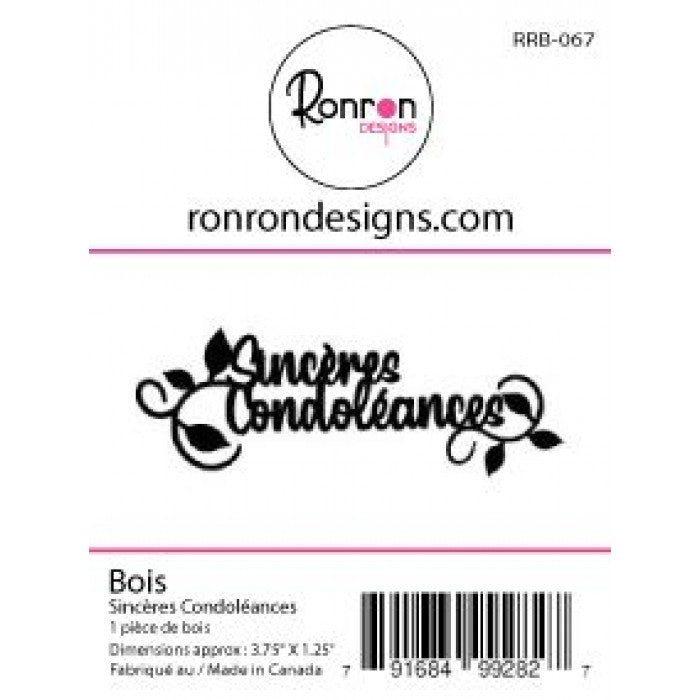 Bois: Sincères Condoléances