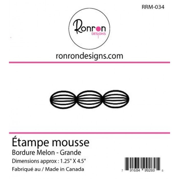 Étampe De Mousse: Bordure Melon - Grande