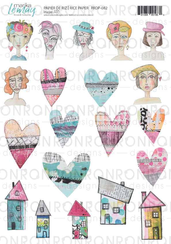 Papier de riz: Marika Lemay: Images ATC
