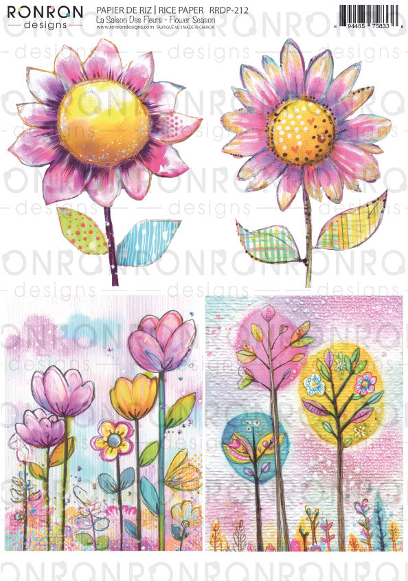 Papier De Riz: La Saison Des Fleurs