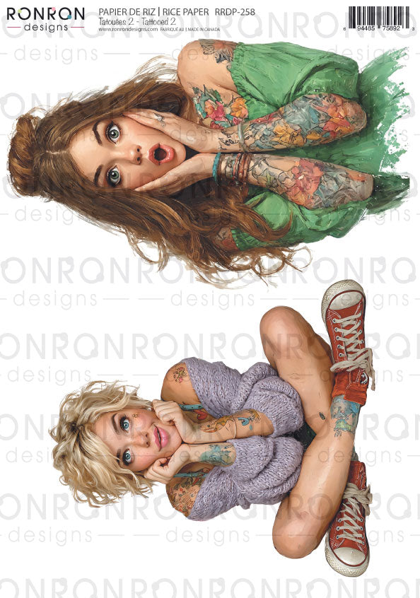 Papier De Riz: Tatouées 2