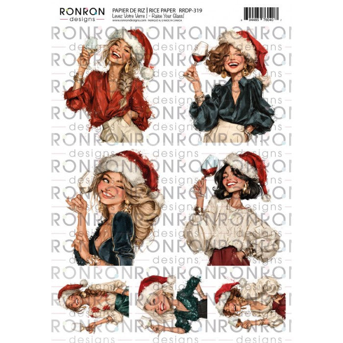 Ronron Designs Papier De Riz: Levez Votre Verre !