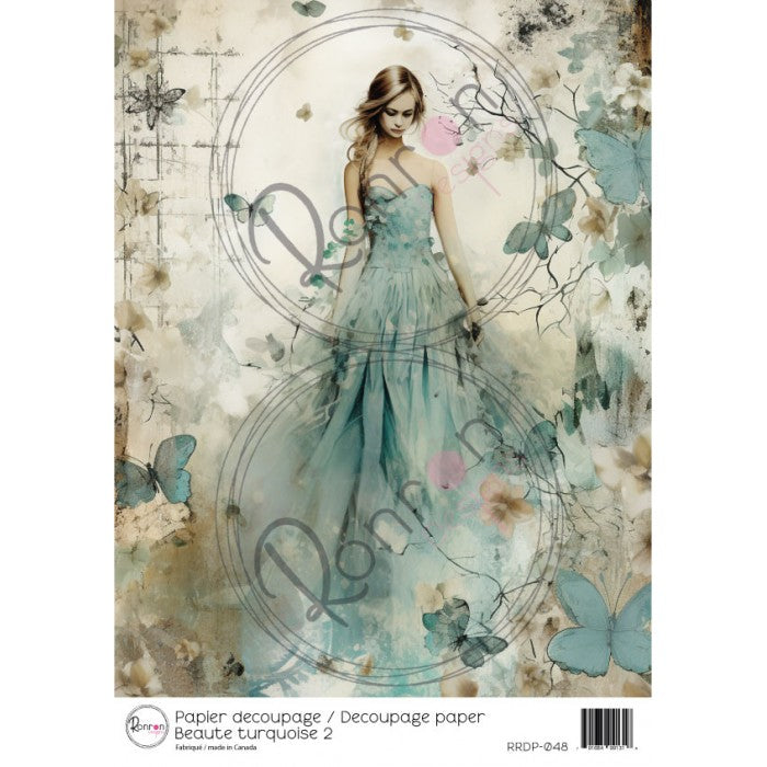 Rice Paper: Turquoise Beauty 2