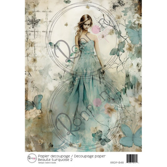 Rice Paper: Turquoise Beauty 2