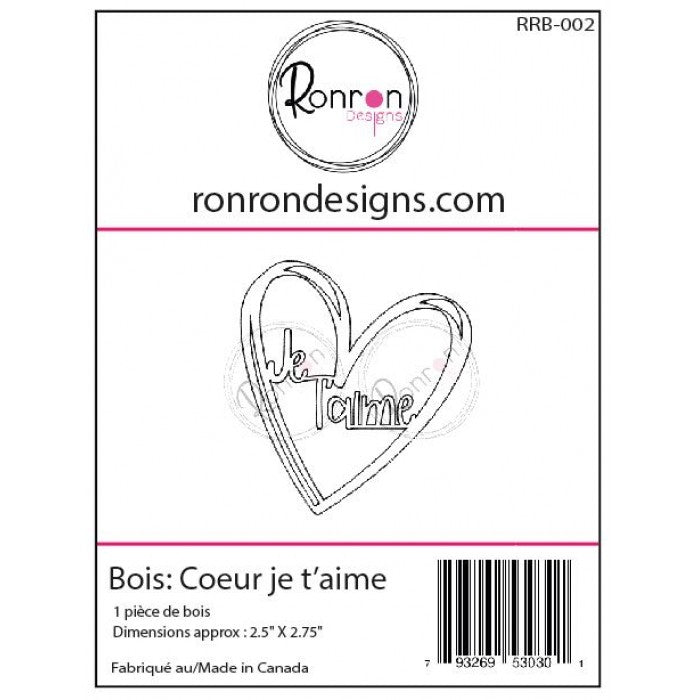 Bois: Coeur Je T'aime
