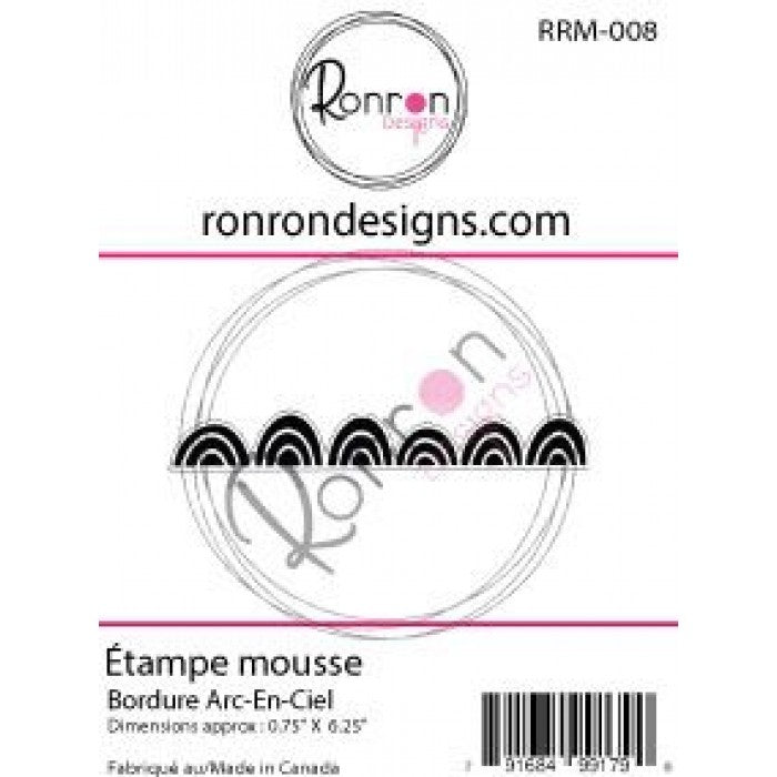 Étampe De Mousse: Bordure Arc-En-Ciel