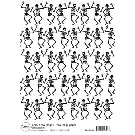 Papier De Riz: Fond Squelettique
