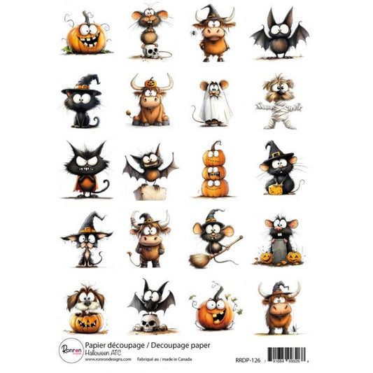 Papier De Riz: Halloween ATC