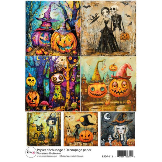 Papier De Riz: Mosaïques D'Halloween