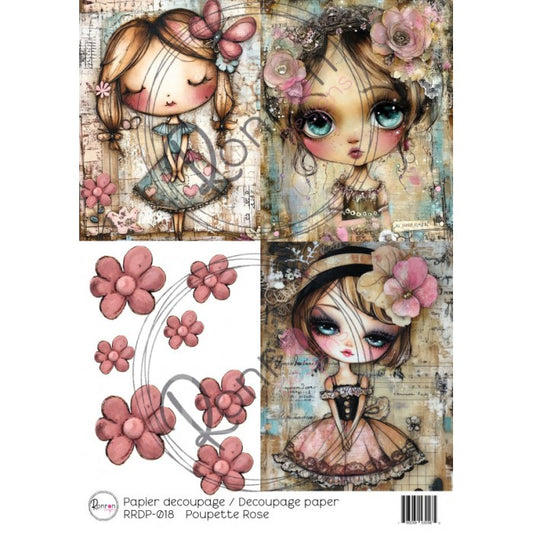 Rice Paper: Pink Doll