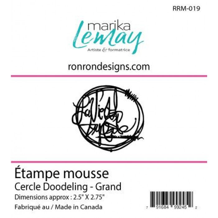Étampe De Mousse: Marika Lemay - Cercle Doodeling - Grand