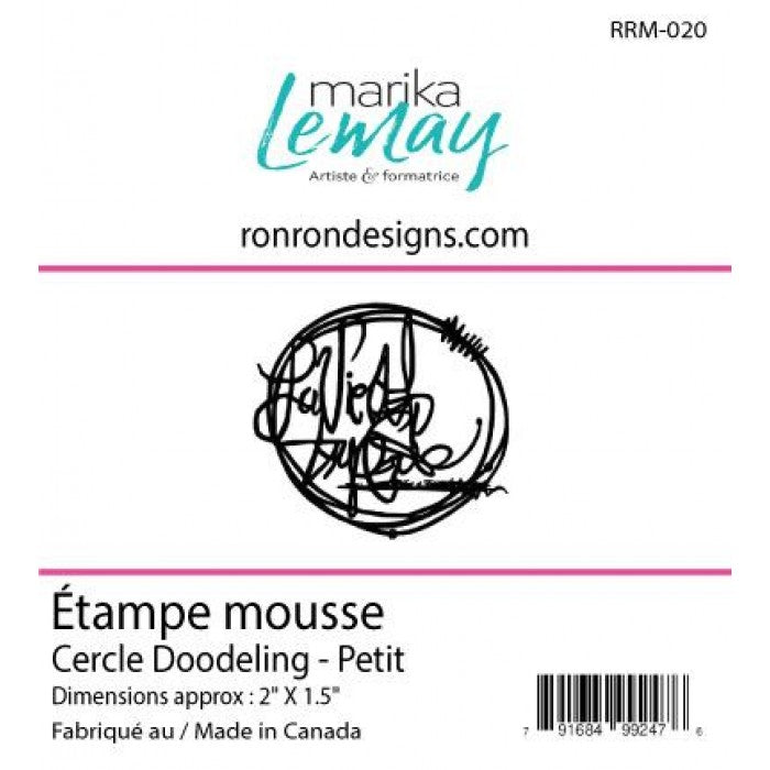 Étampe De Mousse: Marika Lemay - Cercle Doodeling - Petit