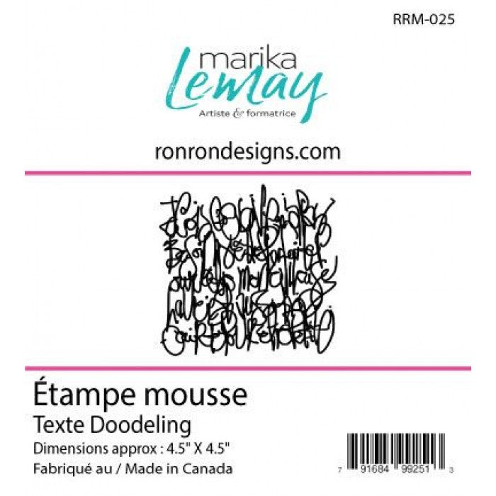 Étampe De Mousse: Marika Lemay - Texte Doodeling