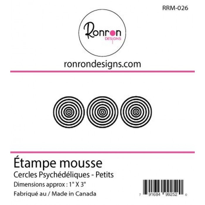 Étampe De Mousse: Cercles Psychédéliques - Petits