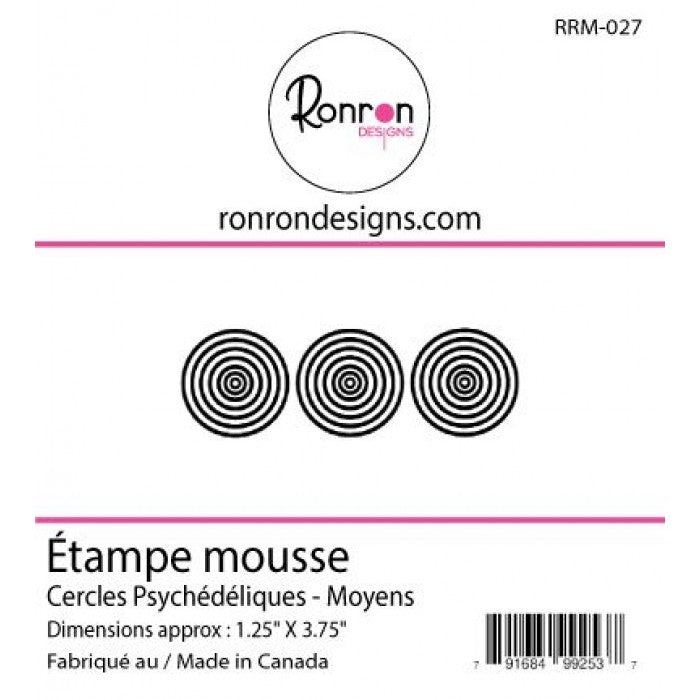 Étampe De Mousse: Cercles Psychédéliques - Moyens