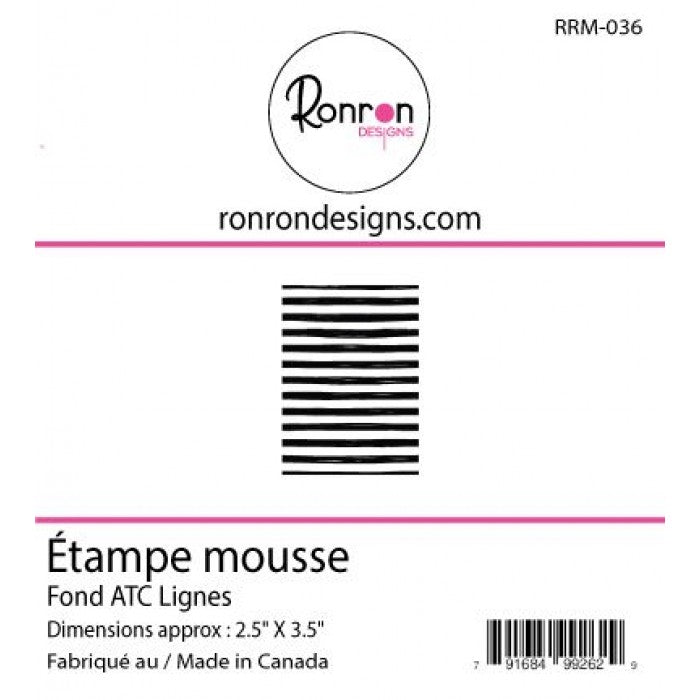 Étampe De Mousse: Fond ATC Lignes