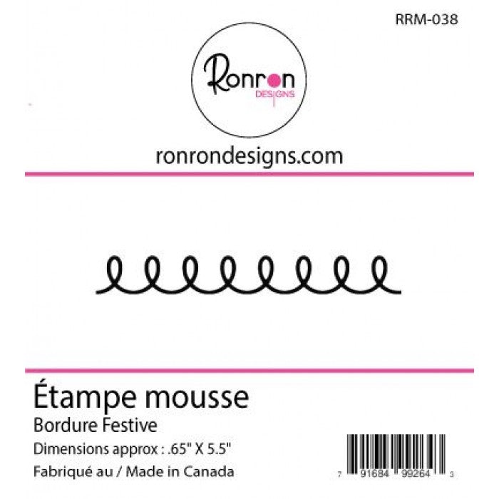 Étampe De Mousse: Bordure Festive