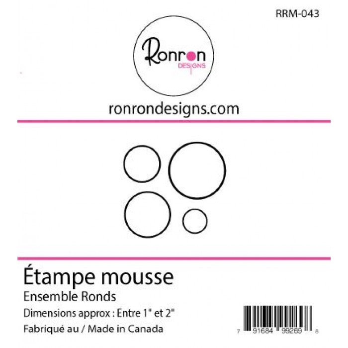 Étampe De Mousse: Ensemble Ronds