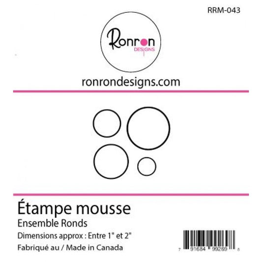 Étampe De Mousse: Ensemble Ronds