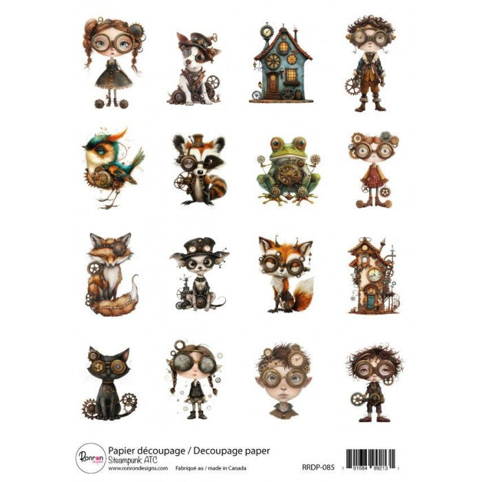 Papier De Riz: Steampunk ATC
