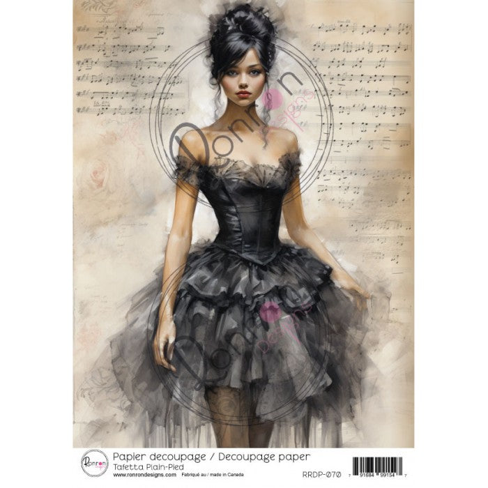 Papier de riz: Taffeta Plain-Pied