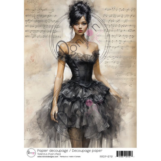 Papier de riz: Taffeta Plain-Pied