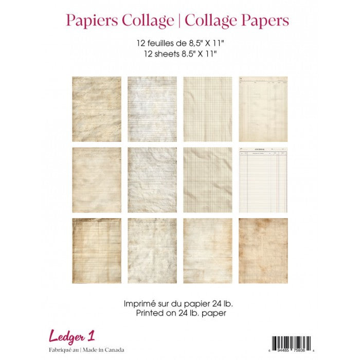 Papiers Collage: Ledger 1 (3 Unités)