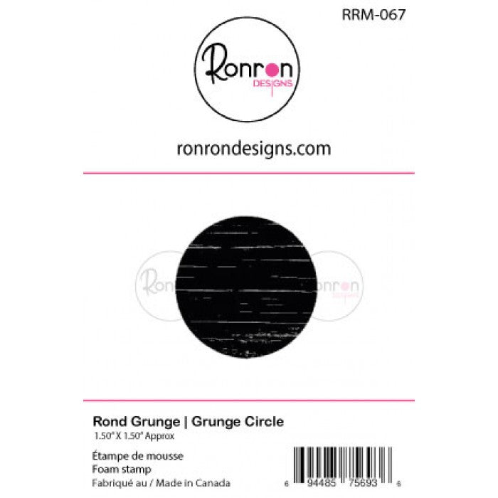 Étampe De Mousse: Rond Grunge