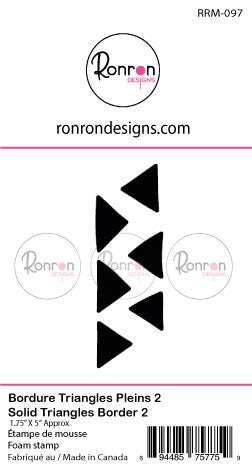 Étampe De Mousse: Bordure Triangles Pleins 2 Grand