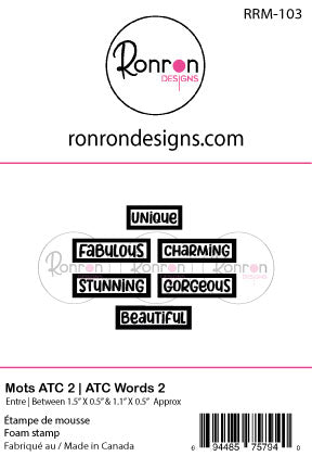 Étampe De Mousse: Mots ATC Anglais 2