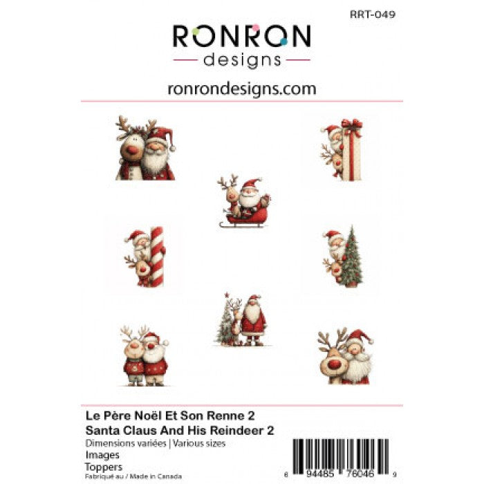 Ronron Designs Images: Le Père Noël Et Son Renne 2