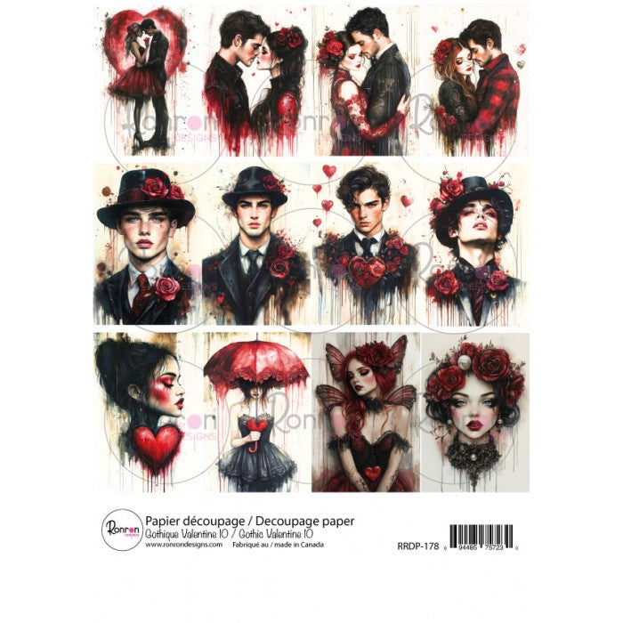 Papier De Riz: Gothique Valentine 10