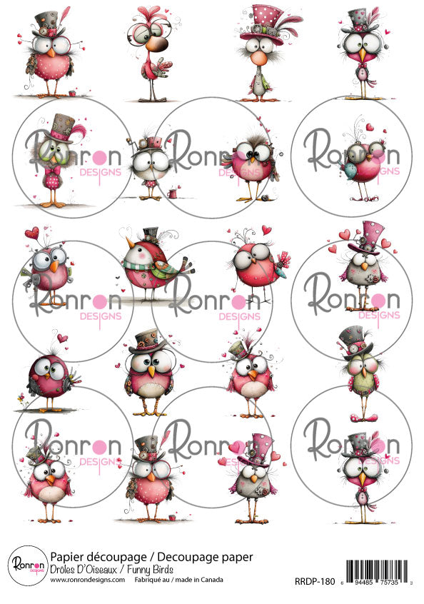 Papier De Riz: Drôles D'Oiseaux