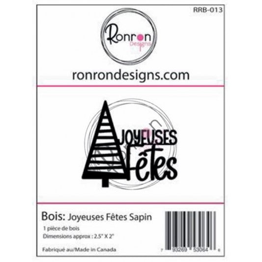 Bois: Joyeuses fêtes sapin