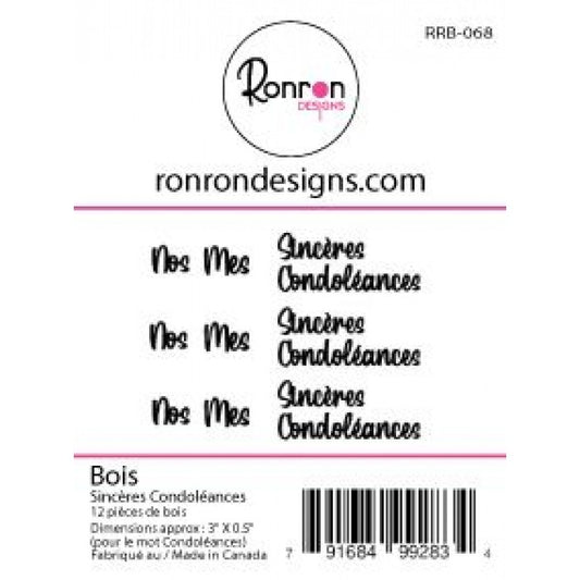 Bois: Sincères Condoléances 2