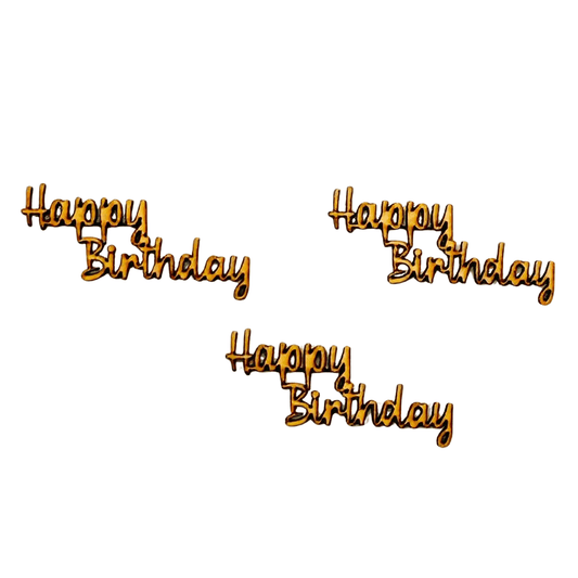 Wood: Happy Birthday