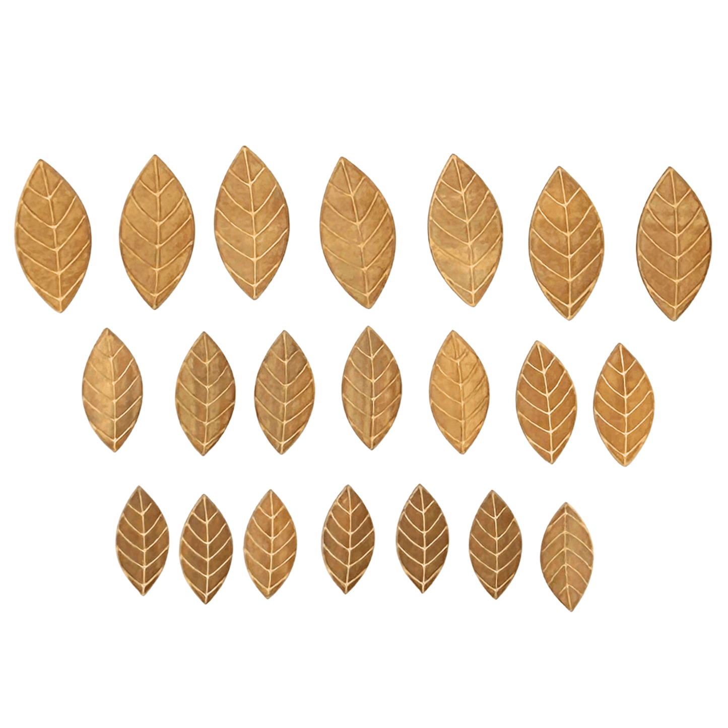 Wood: Engraved Leaves