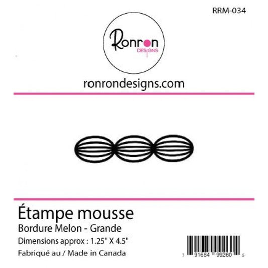 Étampe De Mousse: Bordure Melon - Grande