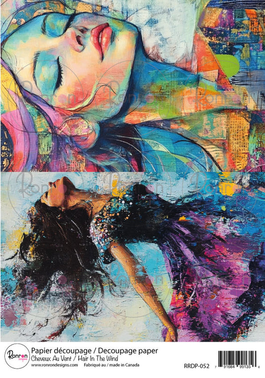 Papier De Riz: Cheveux Dans Le Vent