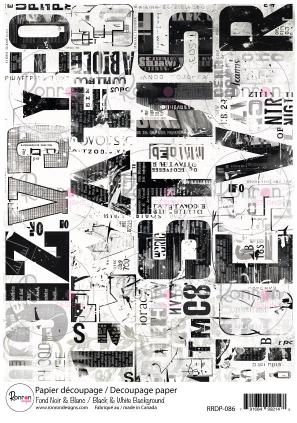 Rice Paper: Black &amp; White Background
