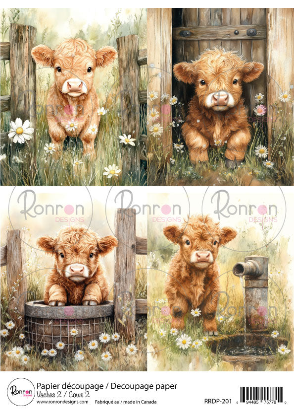 Papier De Riz: Vaches 2
