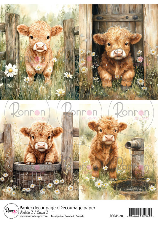 Papier De Riz: Vaches 2