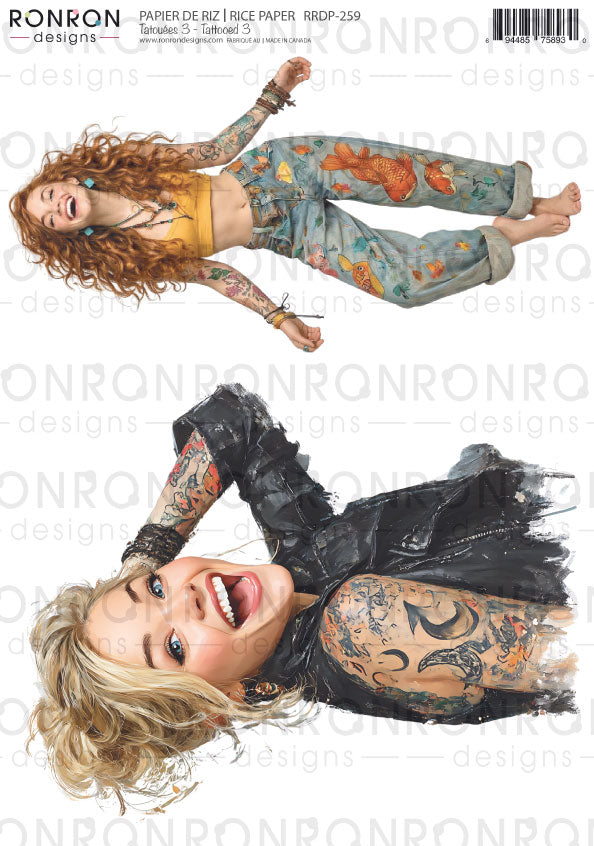 Papier De Riz: Tatouées 3