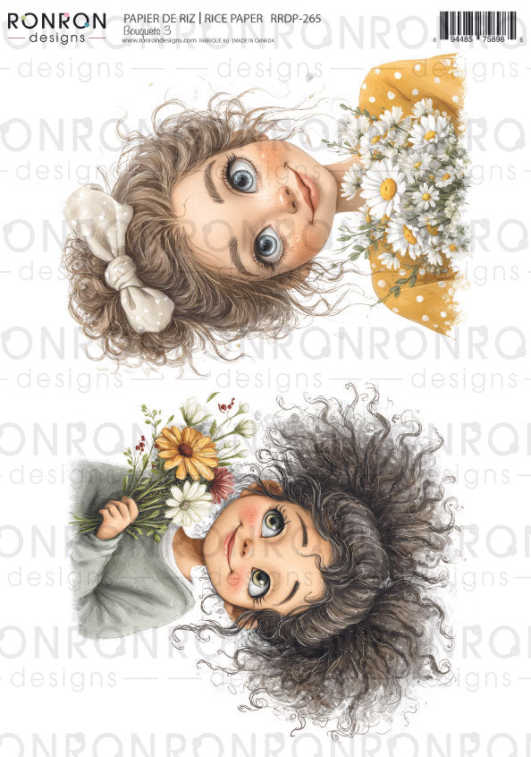 Papier De Riz: Bouquets 3