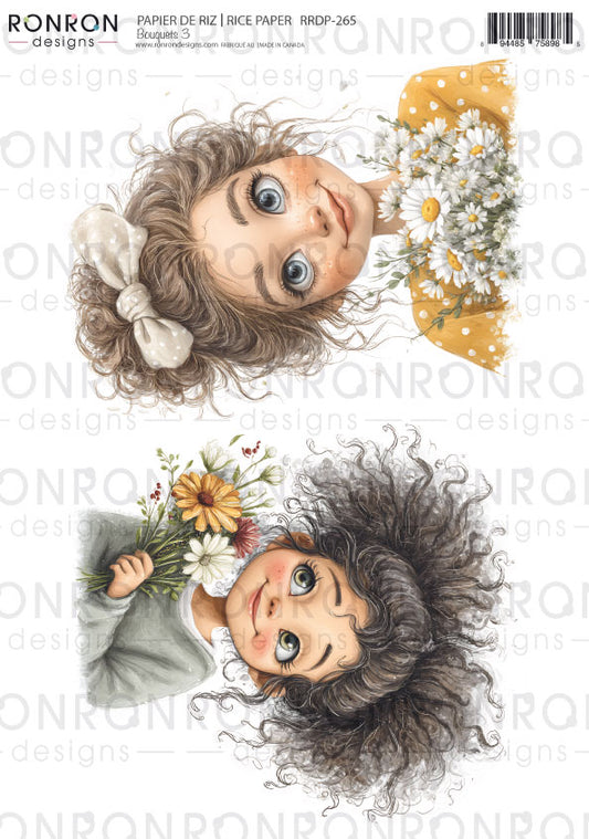 Papier De Riz: Bouquets 3