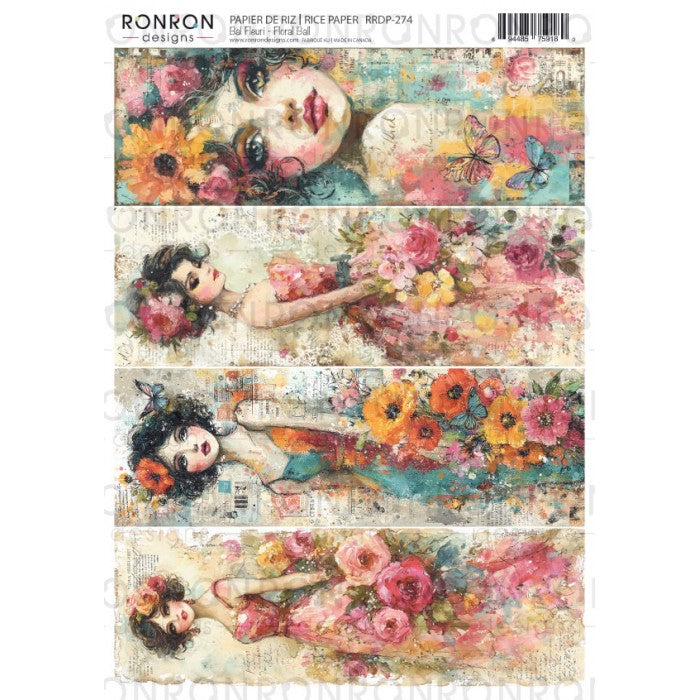 Papier De Riz: Bal Fleuri