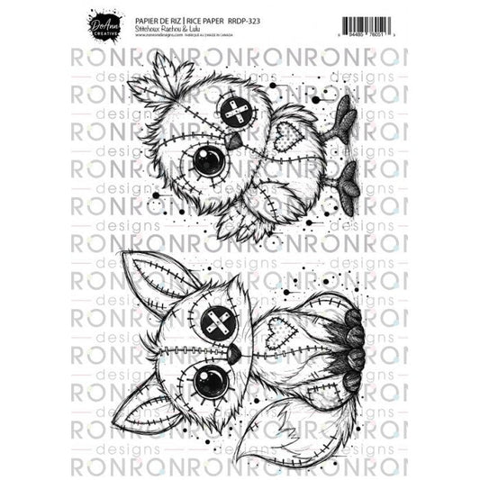 Ronron Designs Papier De Riz: DoAnn Creative - Stitchoux Rachou & Lulu