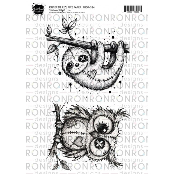 Ronron Designs Papier De Riz: DoAnn Creative - Stitchoux Willy & Luna
